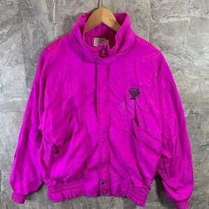 Vintage 90s Pierre Cardin Windbreaker Jacket Pink small
